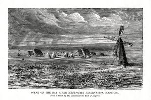 Rat River Mennonite-reservatet, Manitoba, Kanada, sent 1800-tal av Unbekannt