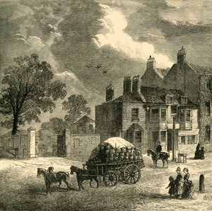 The Red Cow Inn, Hammersmith, c1878. av Unbekannt
