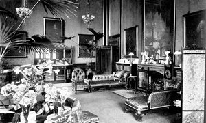 Den röda salongen i Speakers House, Palace of Westminster, London, c1905 av Unbekannt