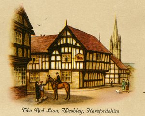 The Red Lion, Weobley, Herefordshire, 1936. av Unbekannt