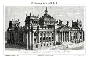 Riksdagen, Berlin, Tyskland, sent 1800-tal av Unbekannt