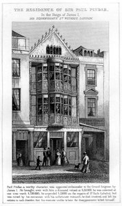 Sir Paul Pindars bostad, Bishopsgate, City of London av Unbekannt