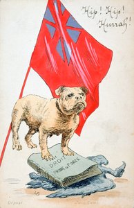 Högern föregår kraften, franskt vykort från första världskriget, 1914-1918 av Unbekannt