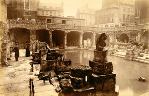 De romerska baden, Bath, 1800-talet av Unbekannt