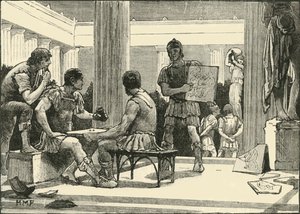 Romarna i Korinth, 1890. av Unbekannt