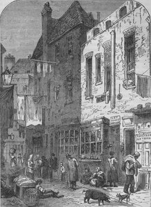 The Rookery of St Giles, London, 1850 1878 av Unbekannt