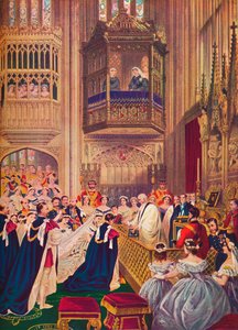 Det kungliga bröllopet, St Georges Chapel, Windsor, 10 mars 1863 1910 av Unbekannt