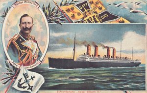 SS Kaiser Wilhelm II, c1910. av Unbekannt