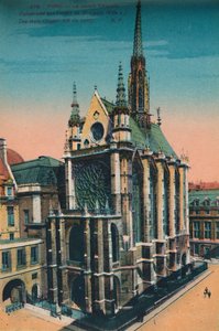 Sainte-Chapelle Holy Chapel, Paris, c1920 av Unbekannt