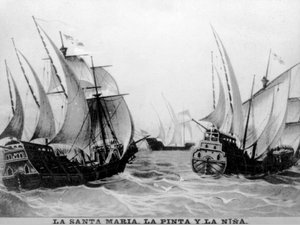Santa Maria, pintan och Nina, 1400-talet, 1920-talet av Unbekannt