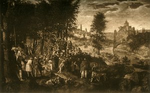 Johannes Döparens predikan, c1550, 1903. av Unbekannt