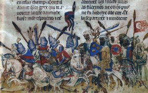 Belägringen av Antiokia under det första korståget, ca 1200 av Unbekannt