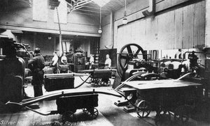 Silver Rolling Room, Royal Mint, Tower Hill, London, tidigt 1900-tal av Unbekannt