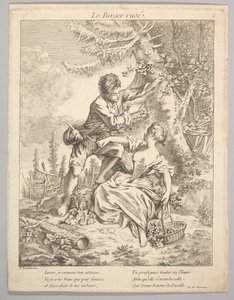 The Sly Shepherd, 1700-talet. av Unbekannt