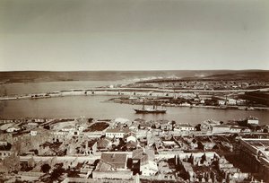 South Bay och Cape Paul, Sevastopol, Krim, 1850-talet av Unbekannt