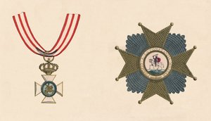 Den spanska orden av St. Hermenegildo, c1800-talet av Unbekannt