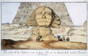 Sfinxen, Egypten, 1744 av Unbekannt