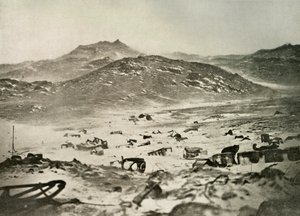 Starten på en snöstorm vid vinterkvarteren, c1908, 1909. av Unbekannt