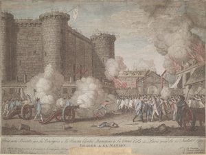Stormningen av Bastiljen den 14 juli 1789, 1789 av Unbekannt
