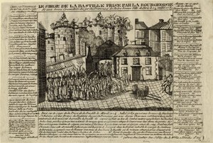 Stormningen av Bastiljen den 14 juli 1789, 1789 av Unbekannt