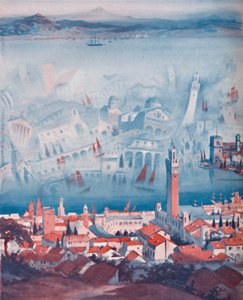 Den märkliga Fata Morgana sett på Sicilien, 1935 av Unbekannt