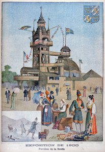 Den svenska paviljongen vid världsutställningen 1900, Paris 1900 av Unbekannt