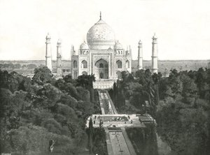 Taj Mahal, Agra, Indien, 1895. av Unbekannt