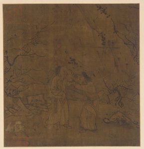 Den tårfyllda avskeden mellan Su Wu och Li Ling, Mingdynastin, 1368-1644. av Unbekannt