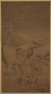 The Tearful Parting of Su Wu and Li Ling, Ming-dynastin, 1500-talet. av Unbekannt