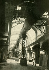 Teleskopet färdigställt, 1900. av Unbekannt