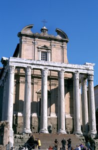 Antoninus och Faustinas tempel, Rom, 141 e.Kr av Unbekannt