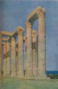 Den olympiske Zeus tempel i Aten, 1913 av Unbekannt