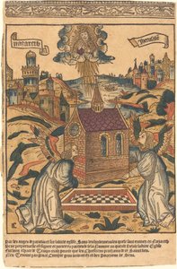 Transporten av det heliga huset Loreto, 1494. av Unbekannt