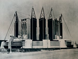 Rese- och transportbyggnaden, 1932 1933. av Unbekannt