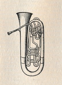 The Tuba - Contra Bass Tuba, 1895. av Unbekannt