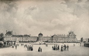 Tuileripalatset från trädgårdarna, 1915 av Unbekannt