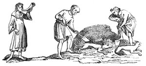 The Unearthing of a Fox, 1300-talet, 1833 av Unbekannt