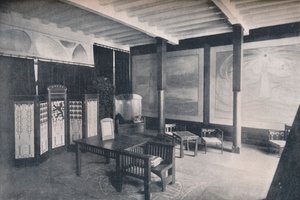 Den holländska sektionens vestibul vid Turin-utställningen, 1902 av Unbekannt