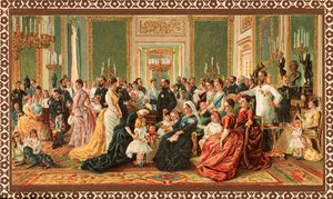 Den viktorianska kungafamiljen, 1887 av Unbekannt