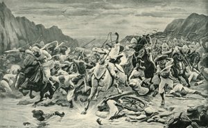 Kandahars seger för kavalleriets jakt till Arghandabfloden, 1901. av Unbekannt
