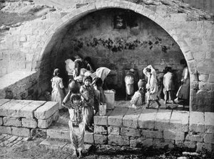 Jungfrubrunnen i Nasaret, 1926 av Unbekannt