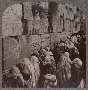 The Wailing Place of the Jews, Jerusalem, c1900 av Unbekannt
