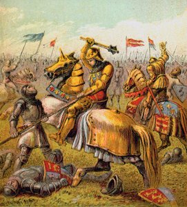Rosornas krig, 1455-1485, c1850 av Unbekannt