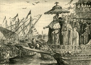 Adriatiska havets bröllop, c991-1009, 1890. av Unbekannt