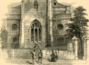 The West End of St. Andrews, visar den gotiska bågen, c1872. av Unbekannt