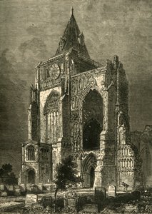 Västfronten, Crowland Abbey, 1898. av Unbekannt
