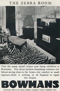 Zebrarummet - Bowmans, 1933 av Unbekannt