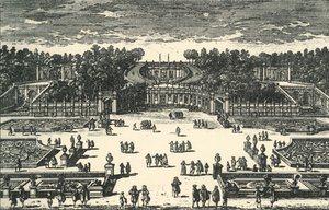Amfiteatern i Villa Pamphili, 1670, 1903. av Unbekannt