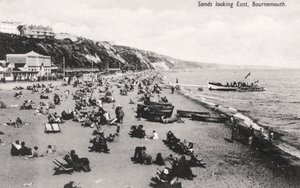 Stranden i Bournemouth, Dorset, c1920-talet av Unbekannt