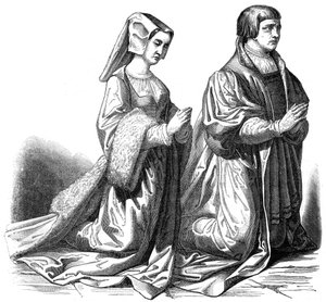 Borgerskapet i Gand ber, 1400-talet 1846 av Unbekannt